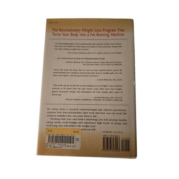 Your fat can make you thin by Calvin Ezrin M.D. - lowell house books - isbn 0737 - Picture 6 of 7